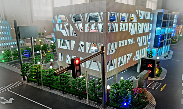 立体停车场沙盘