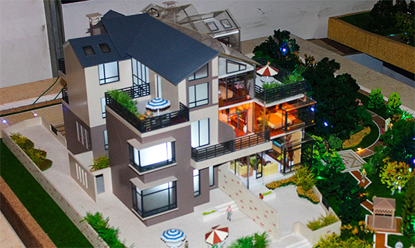 别墅建筑模型沙盘